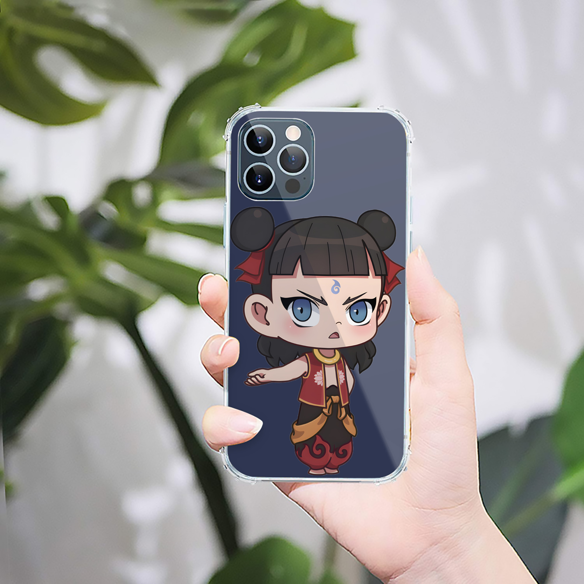 （画像用） Ne Zha 2 ナタ 魔童の大暴れ 【iPhone 12シリーズ対応】透明スマホケース（クリアソフトケース）